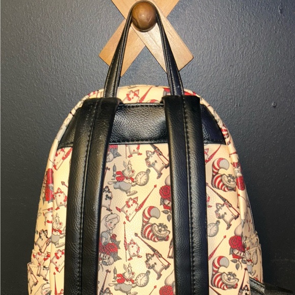 RARE Loungefly Disney Alice in Wonderland Tattoo AOP Mini Backpack - Picture 12 of 13